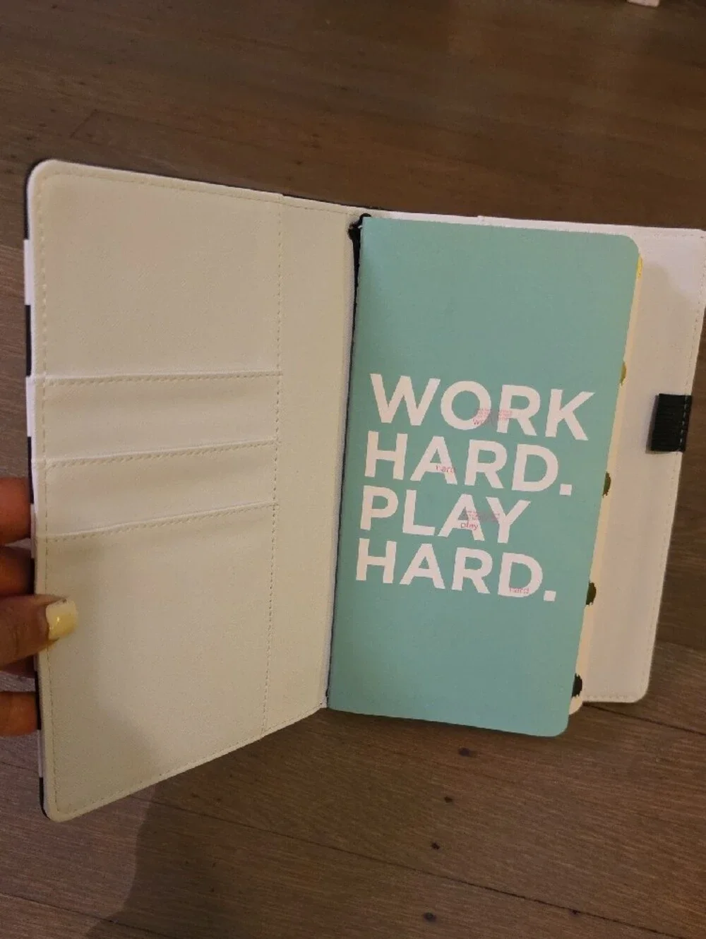 Heidi Swapp Black and White Striped Notebook / Journal